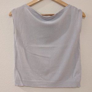 Vintage - Jessica by Christopher L - Powder Blue Bateau Neck Tank top